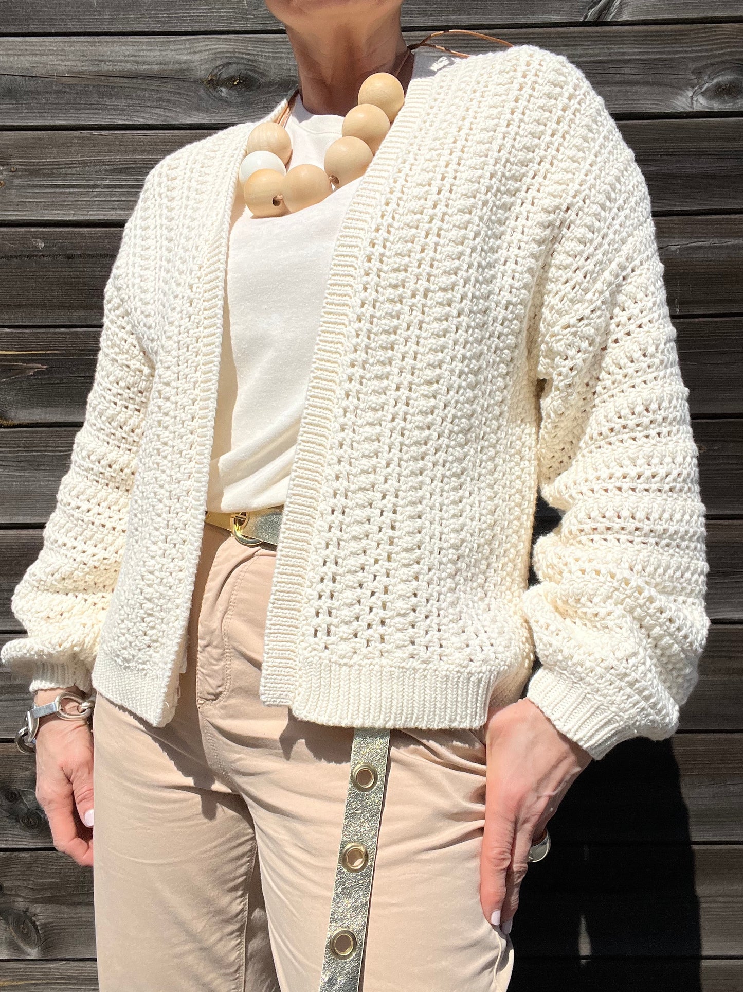 BUCK gilet ajouré en coton