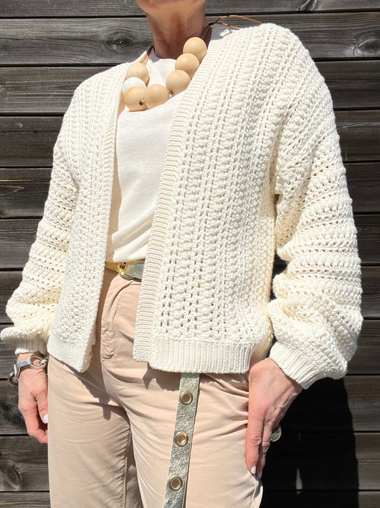 BUCK gilet ajouré en coton
