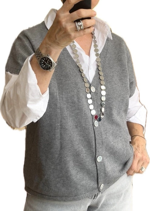 VIGNETTE gilet sans manche grey