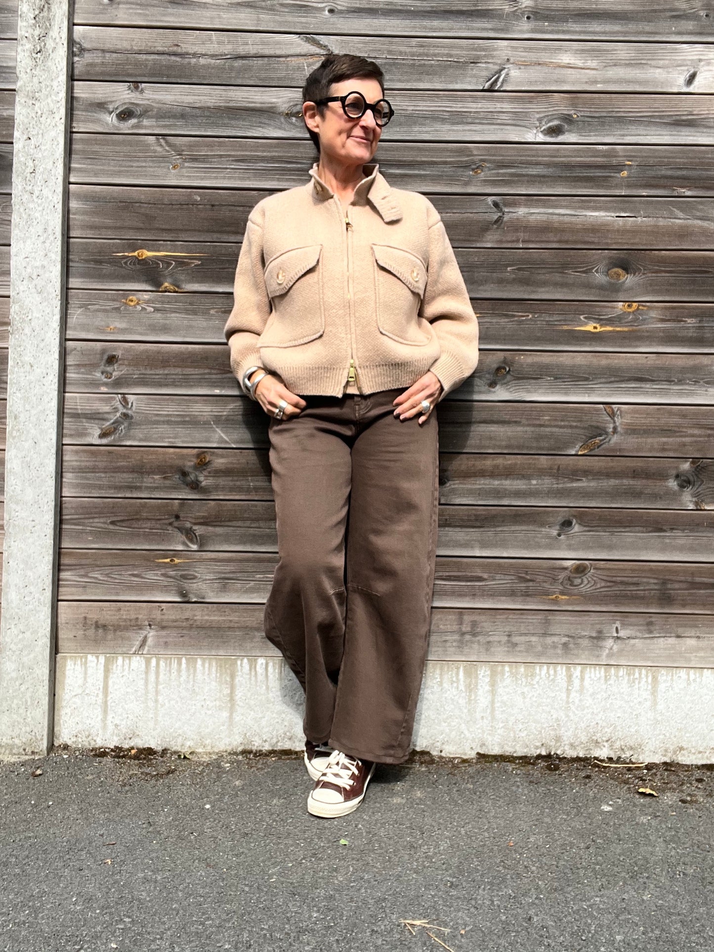 BIBA gilet veste maille compacte