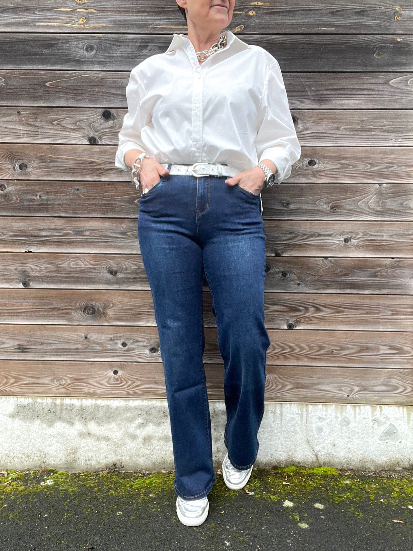 ANDREW jeans droit stretch dark blue
