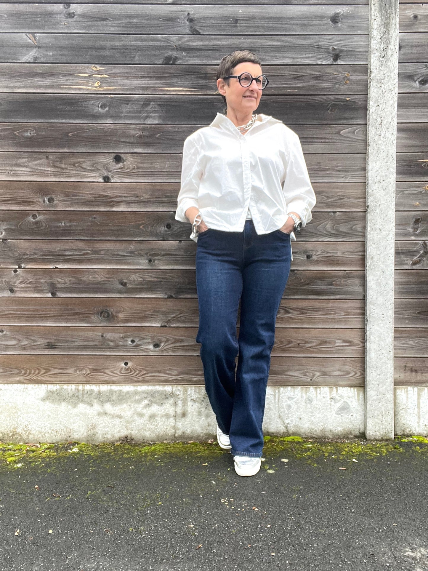 ANDREW jeans droit stretch dark blue
