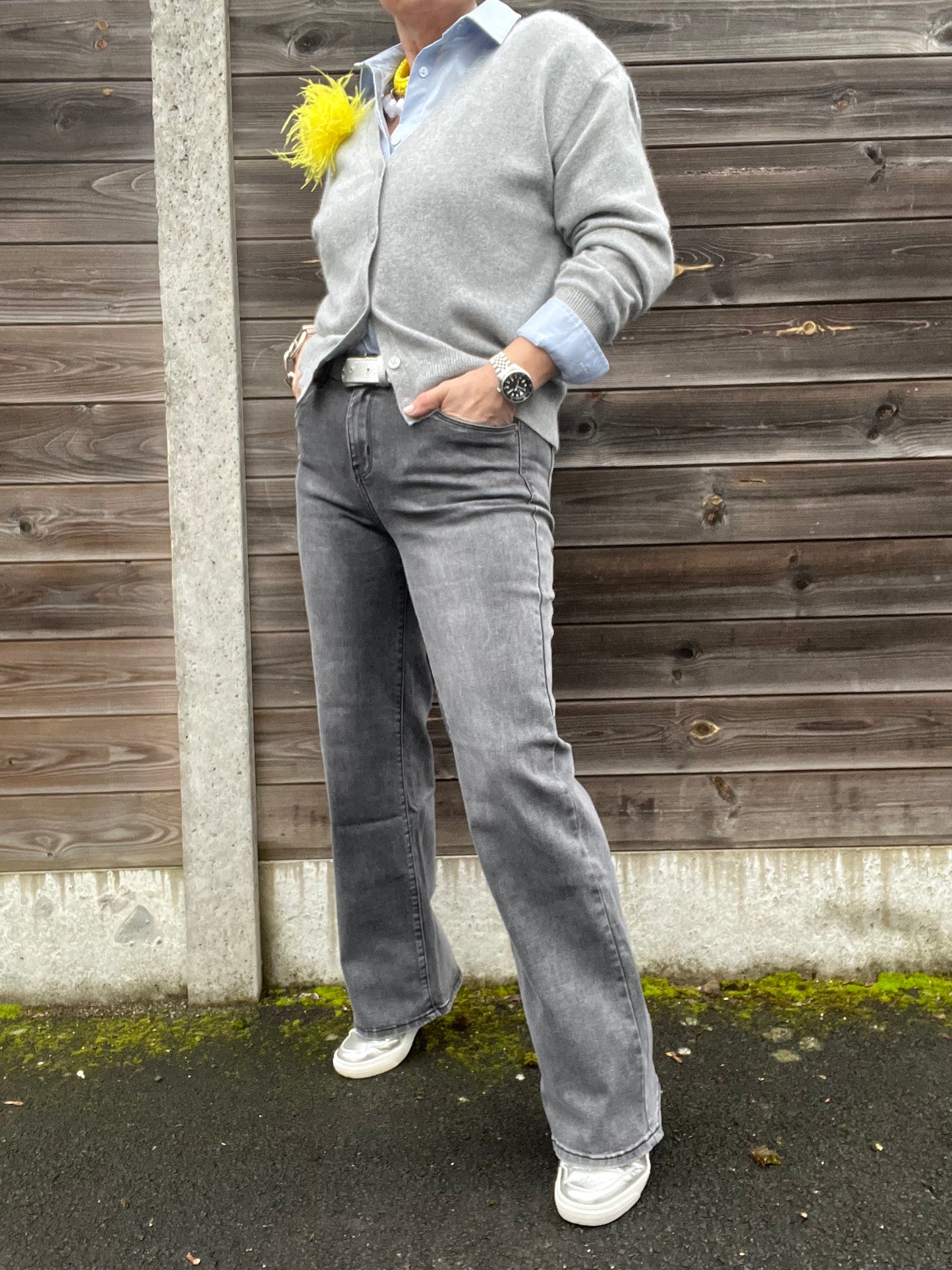 ANDREW jeans droit stretch grey
