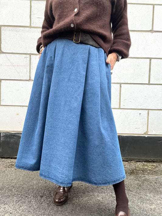 WAYLON jupe ample denim