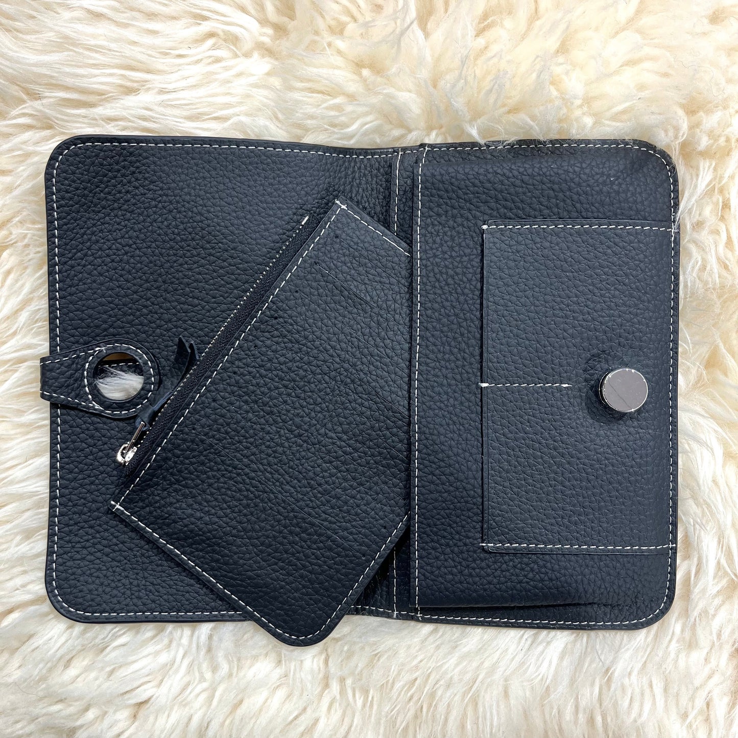 DIABOLO portefeuille en cuir grainé