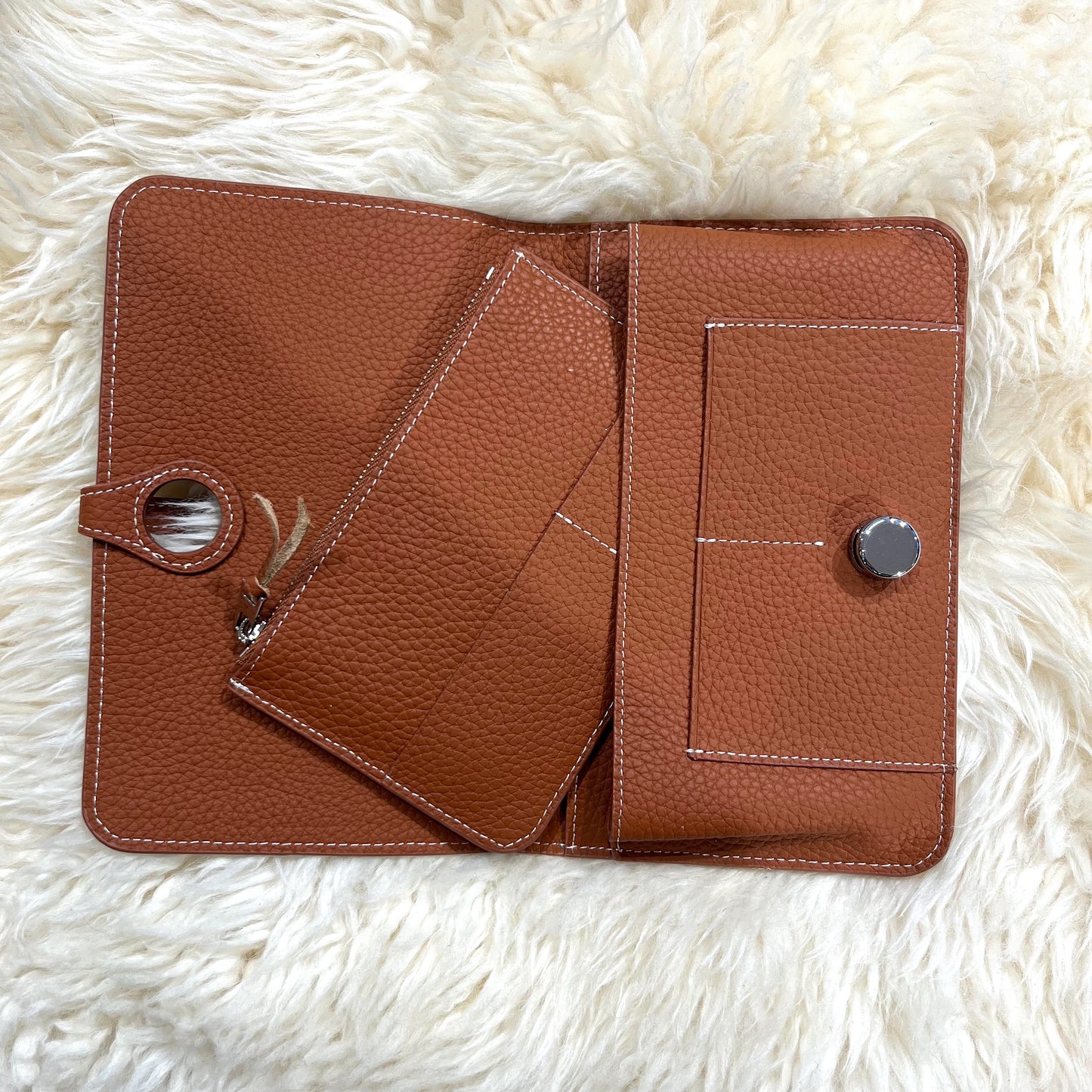 DIABOLO portefeuille en cuir grainé