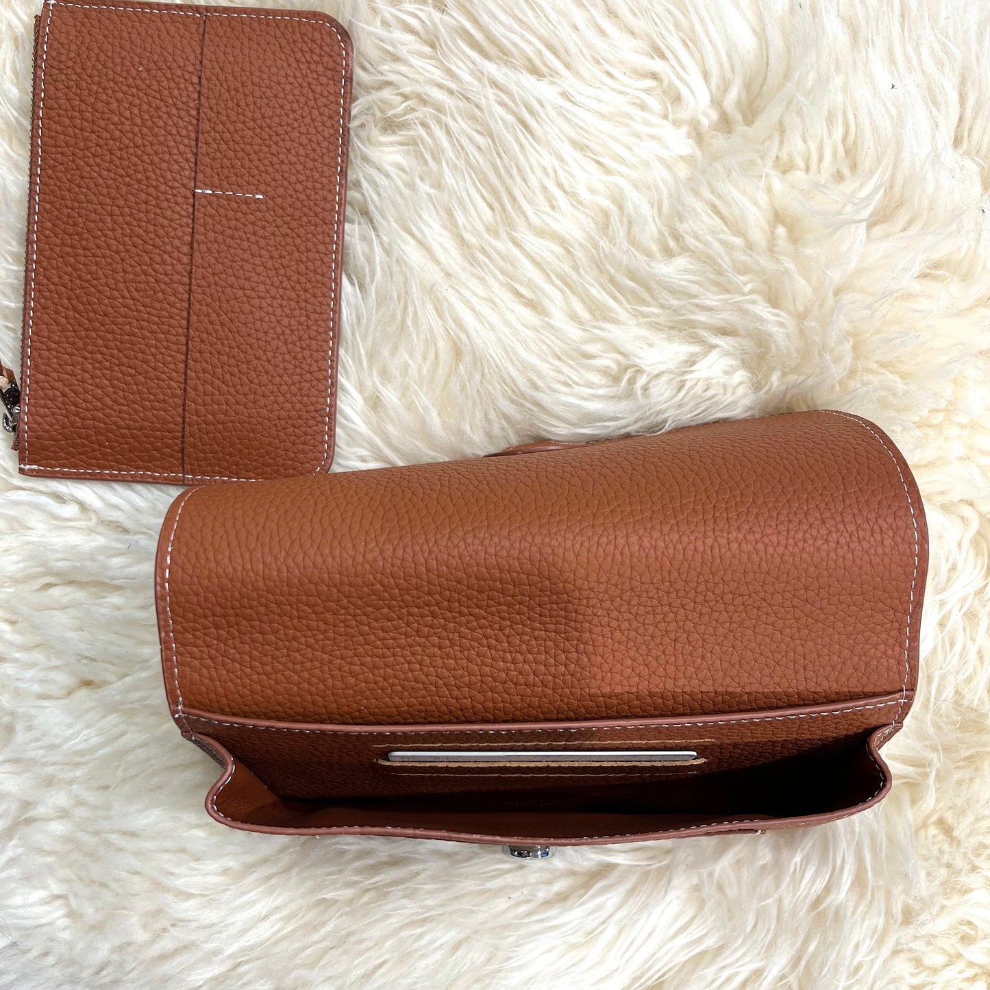 DIABOLO portefeuille en cuir grainé