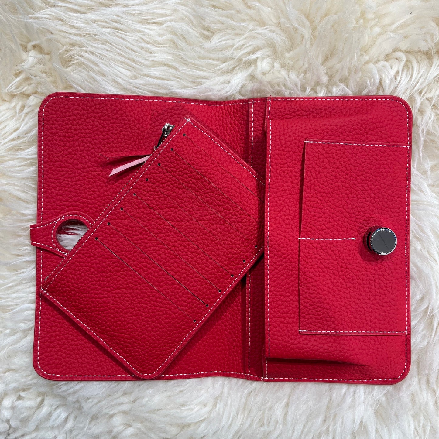 DIABOLO portefeuille en cuir grainé