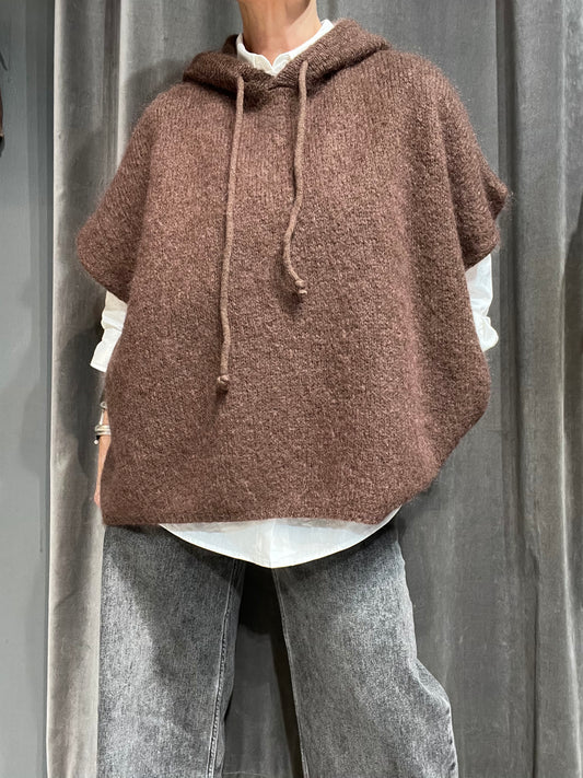 ALPES pull mohair à capuche