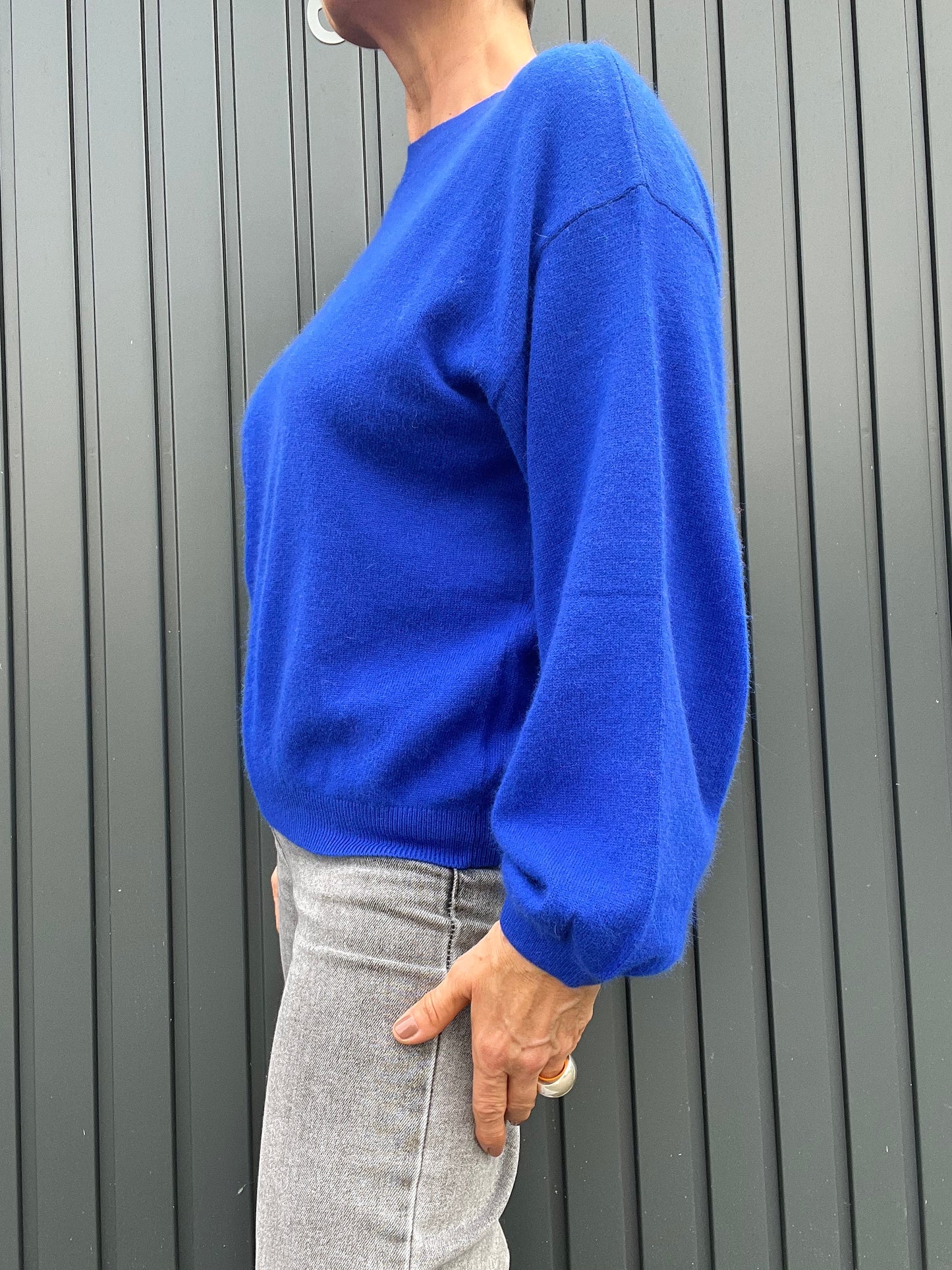 COLORADO pull sweater manches bouffantes royal blue
