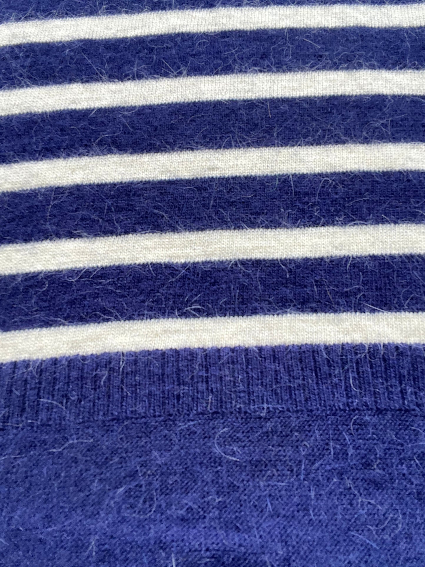 NOELIE pull rayé en angora navy