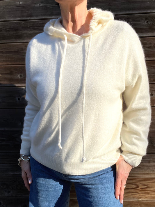 PUEBLO pull à capuche cream