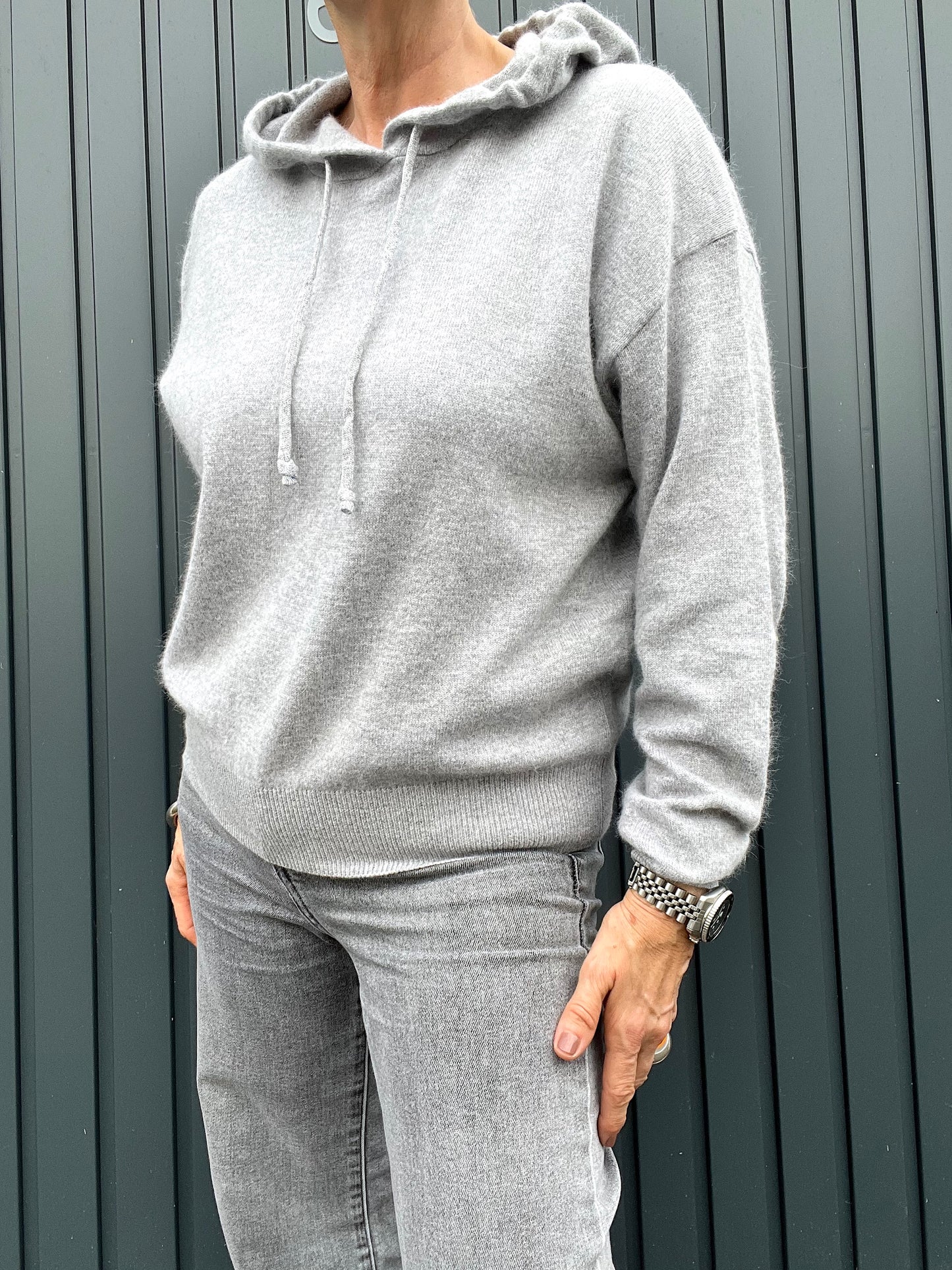 PUEBLO pull à capuche light grey