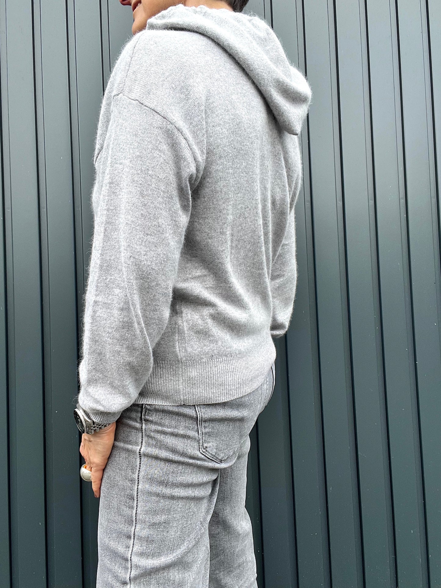 PUEBLO pull à capuche light grey