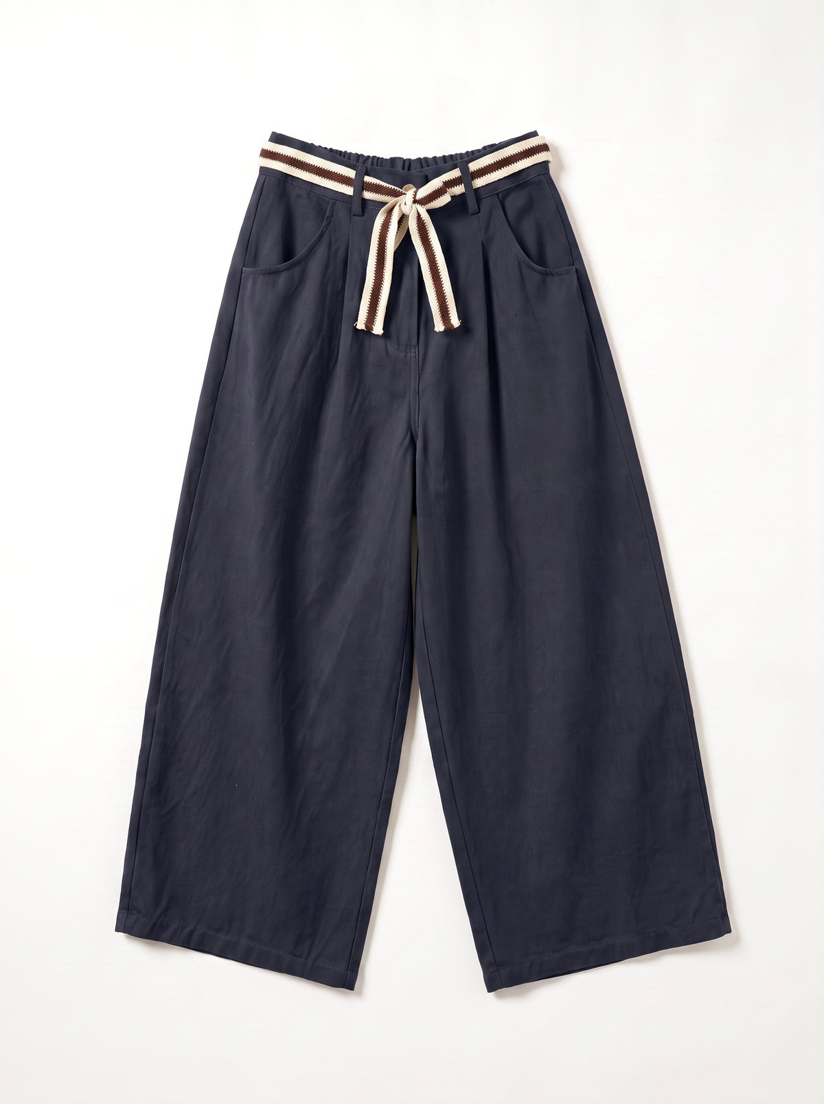 COSTUM pantalon large 7/8 navy
