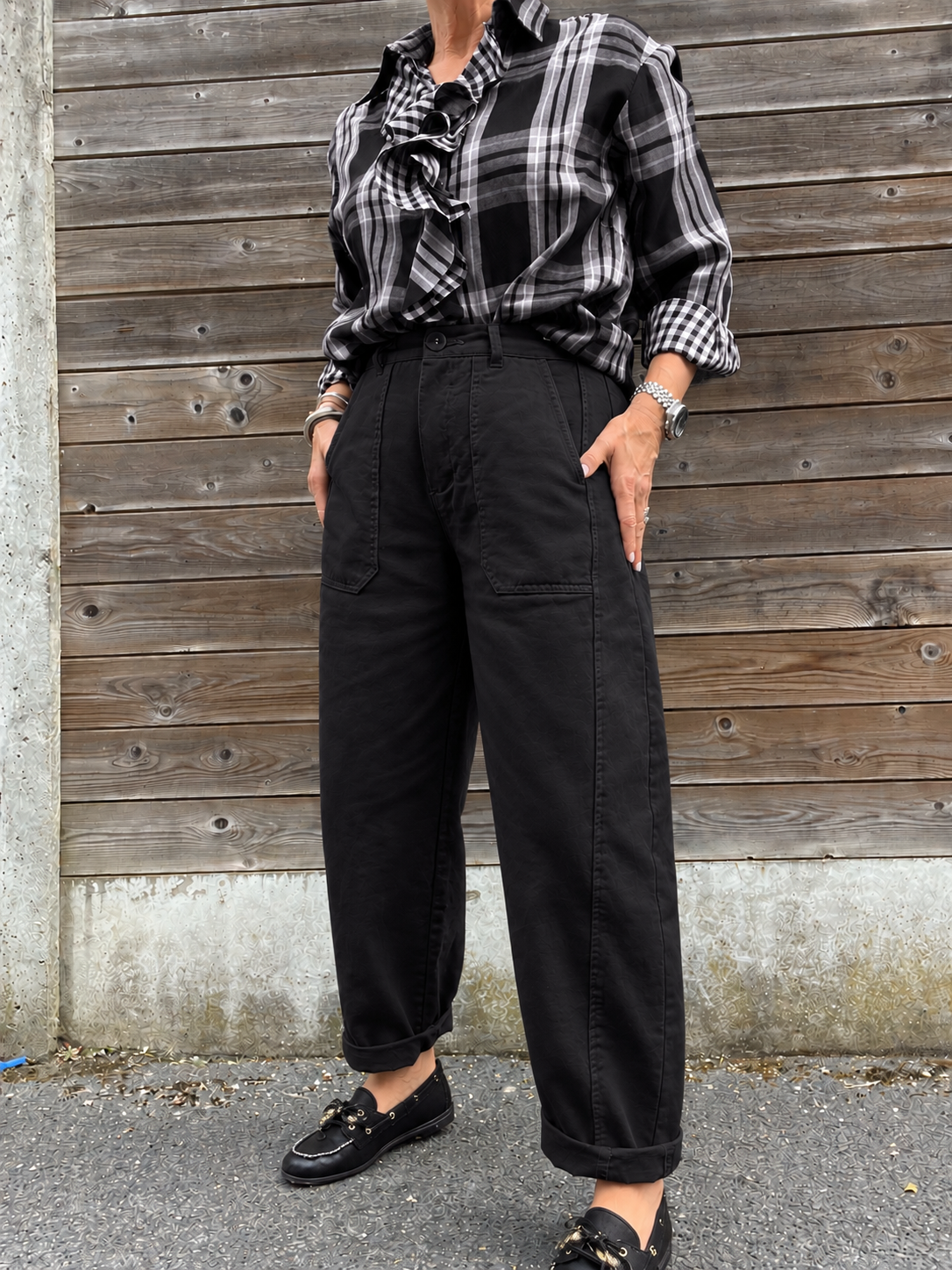 DIVA pantalon barel black