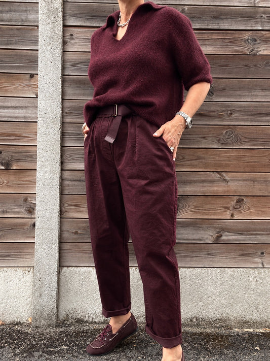 FELIX pantalon chino magique wine