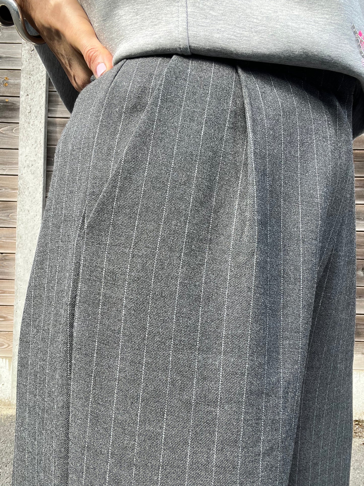 FLAMINE pantalon droit rayure tennis