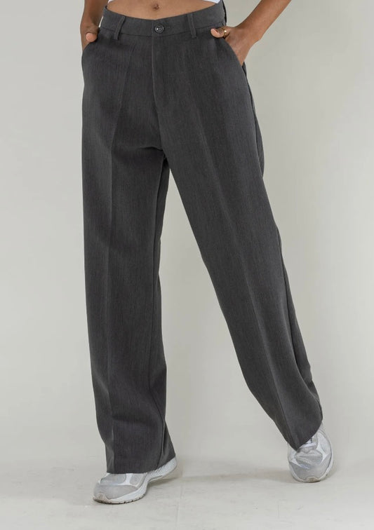 OFFICIEL pantalon habillé gris chiné