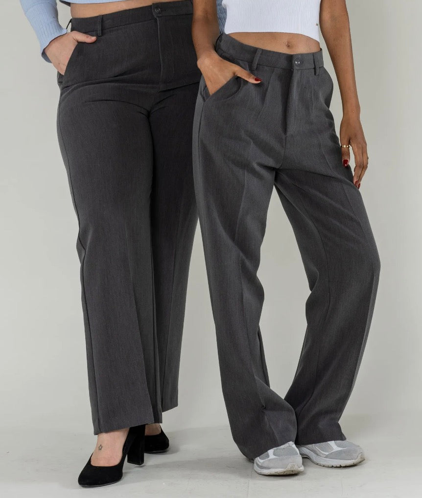 OFFICIEL pantalon habillé gris chiné