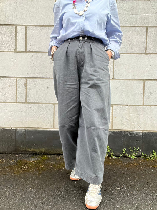 TIAGO pantalon large grey