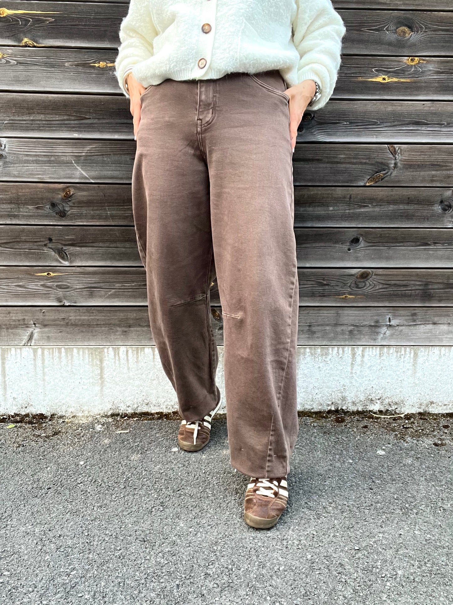 TORRY pantalon coupe "barrel"