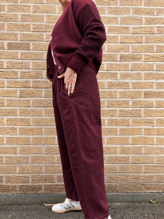 CARO pantalon magique taille élastique wine