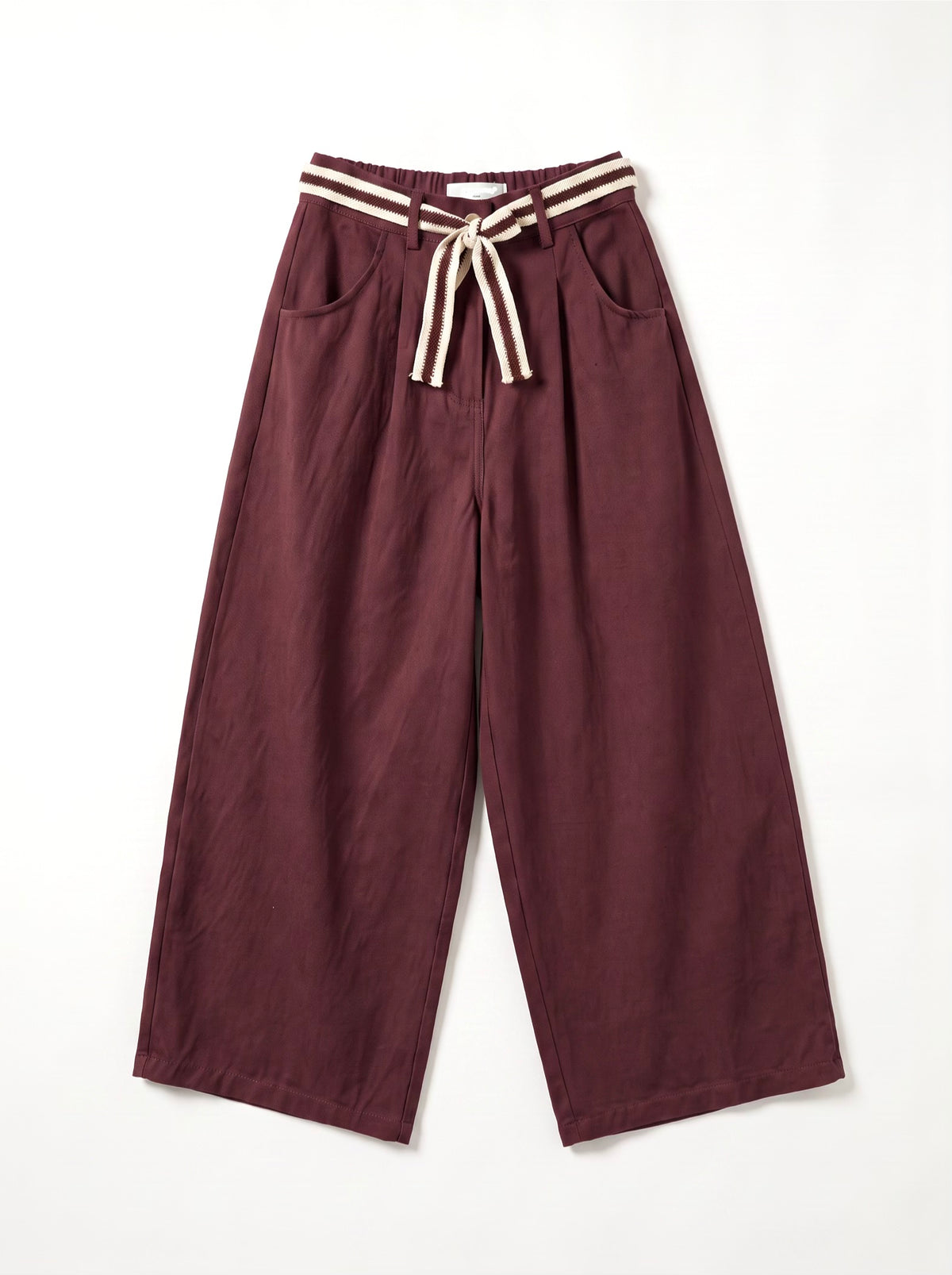 COSTUM pantalon large 7/8 wine