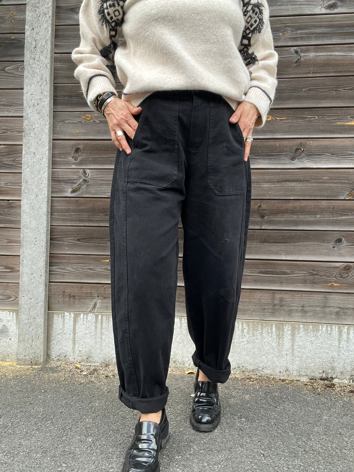 DIVA pantalon barel black