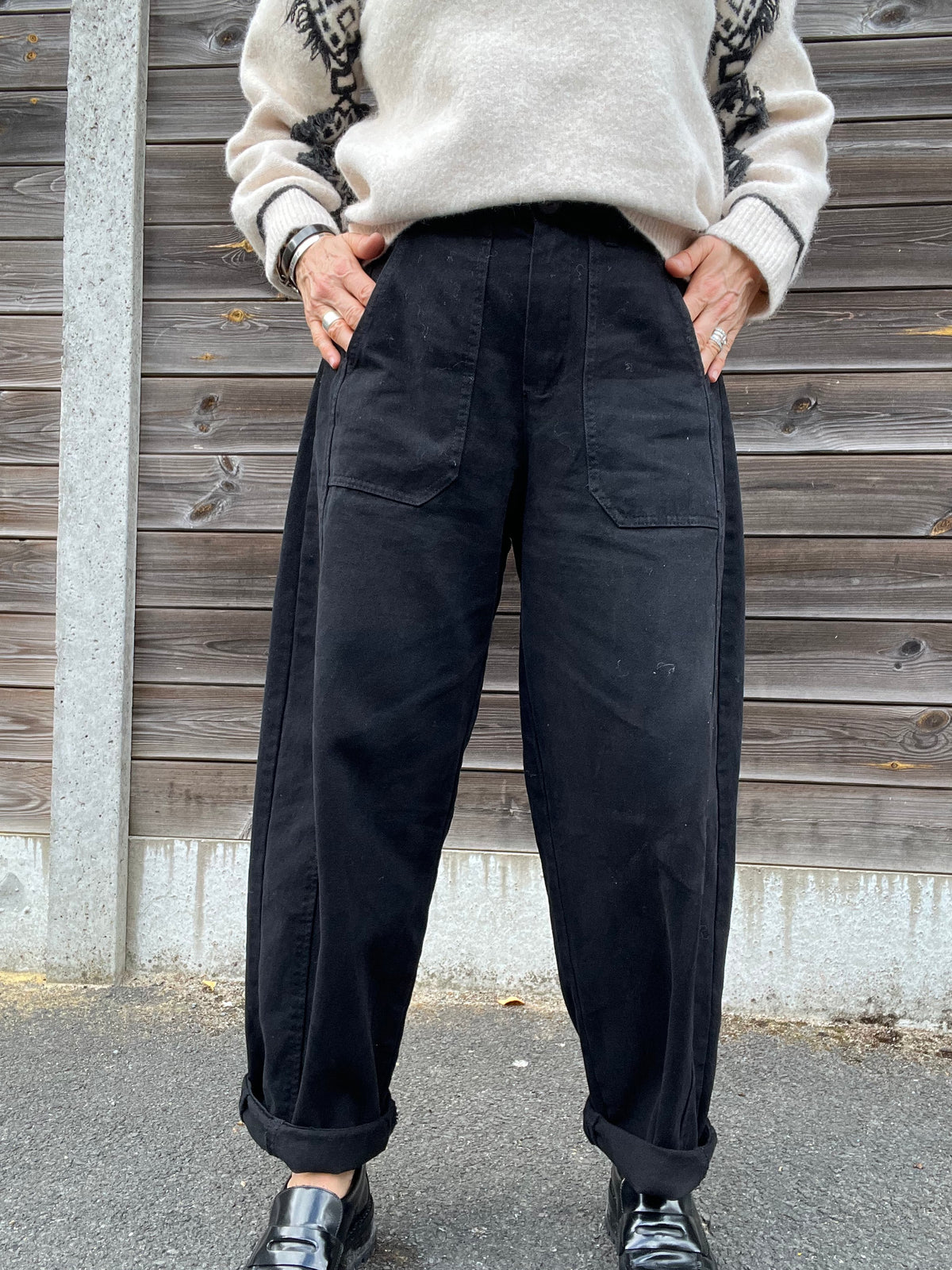 DIVA pantalon barel black