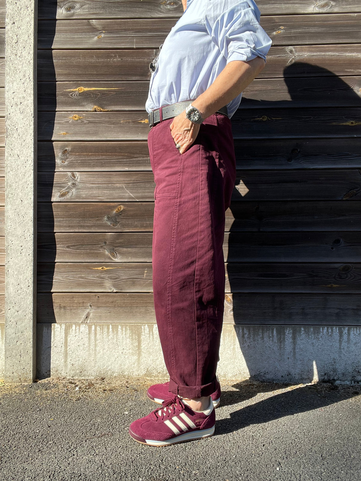 DIVA pantalon barel wine