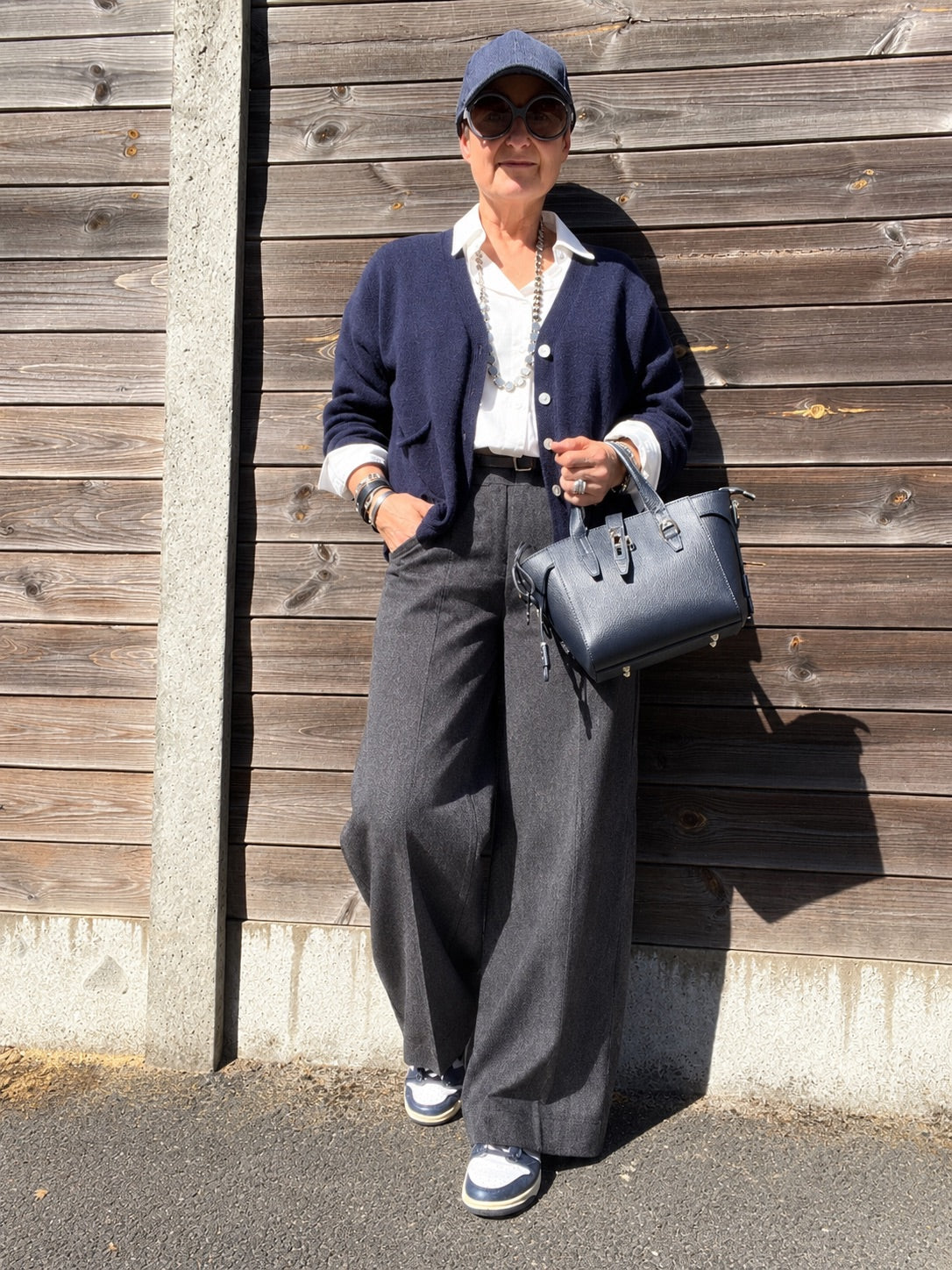 OFFICIEL pantalon habillé gris chiné