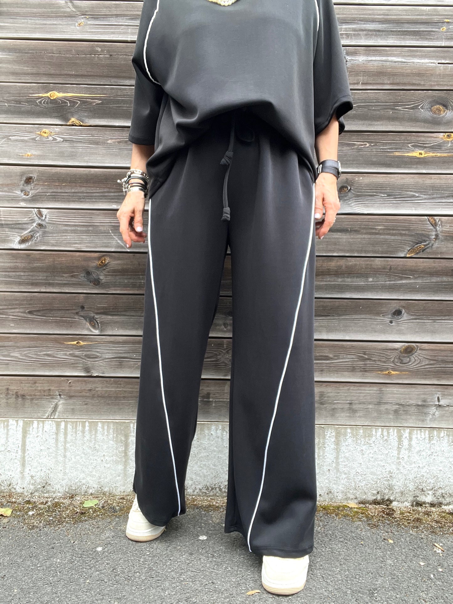 HEMING pantalon en jersey black