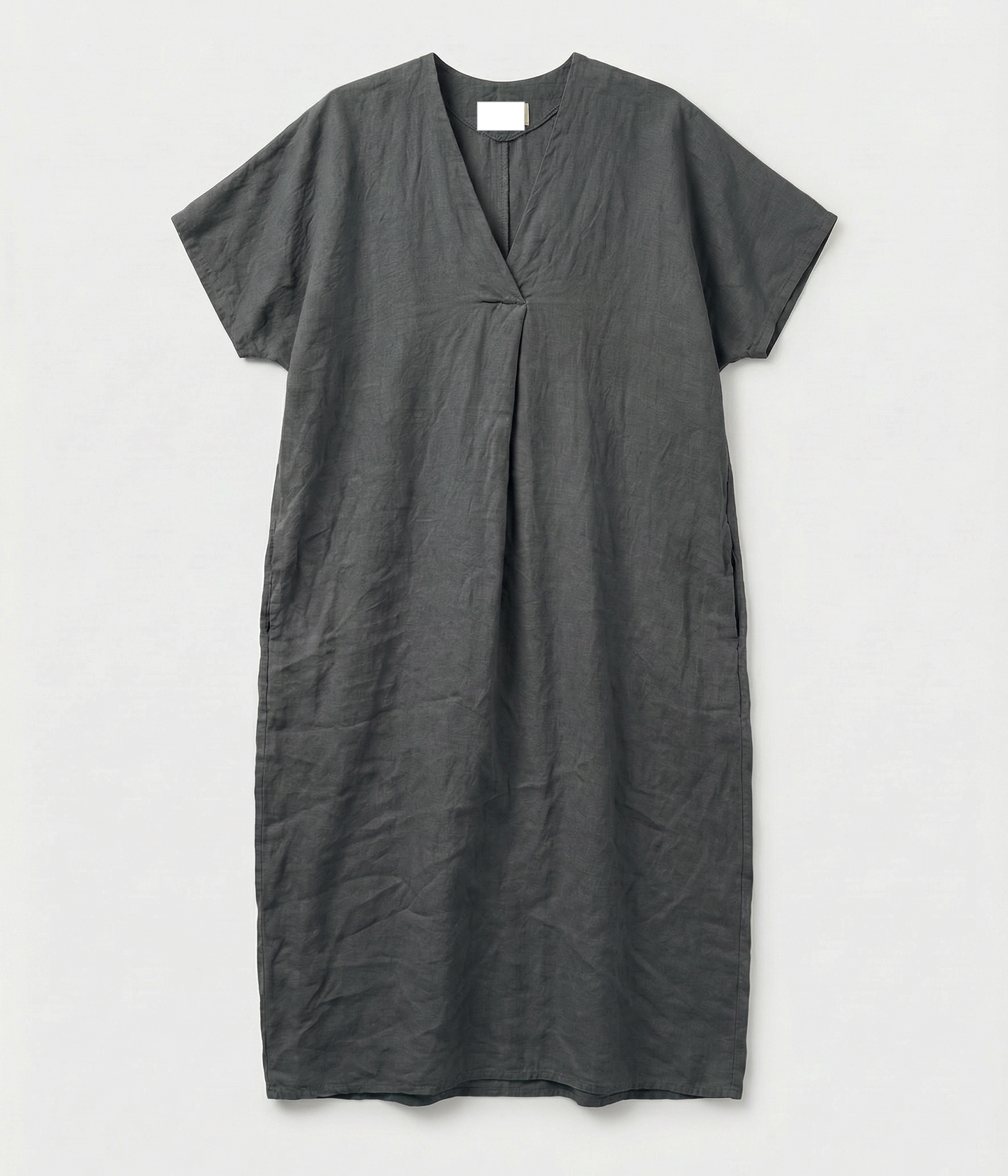 CALI robe caftan en lin grey