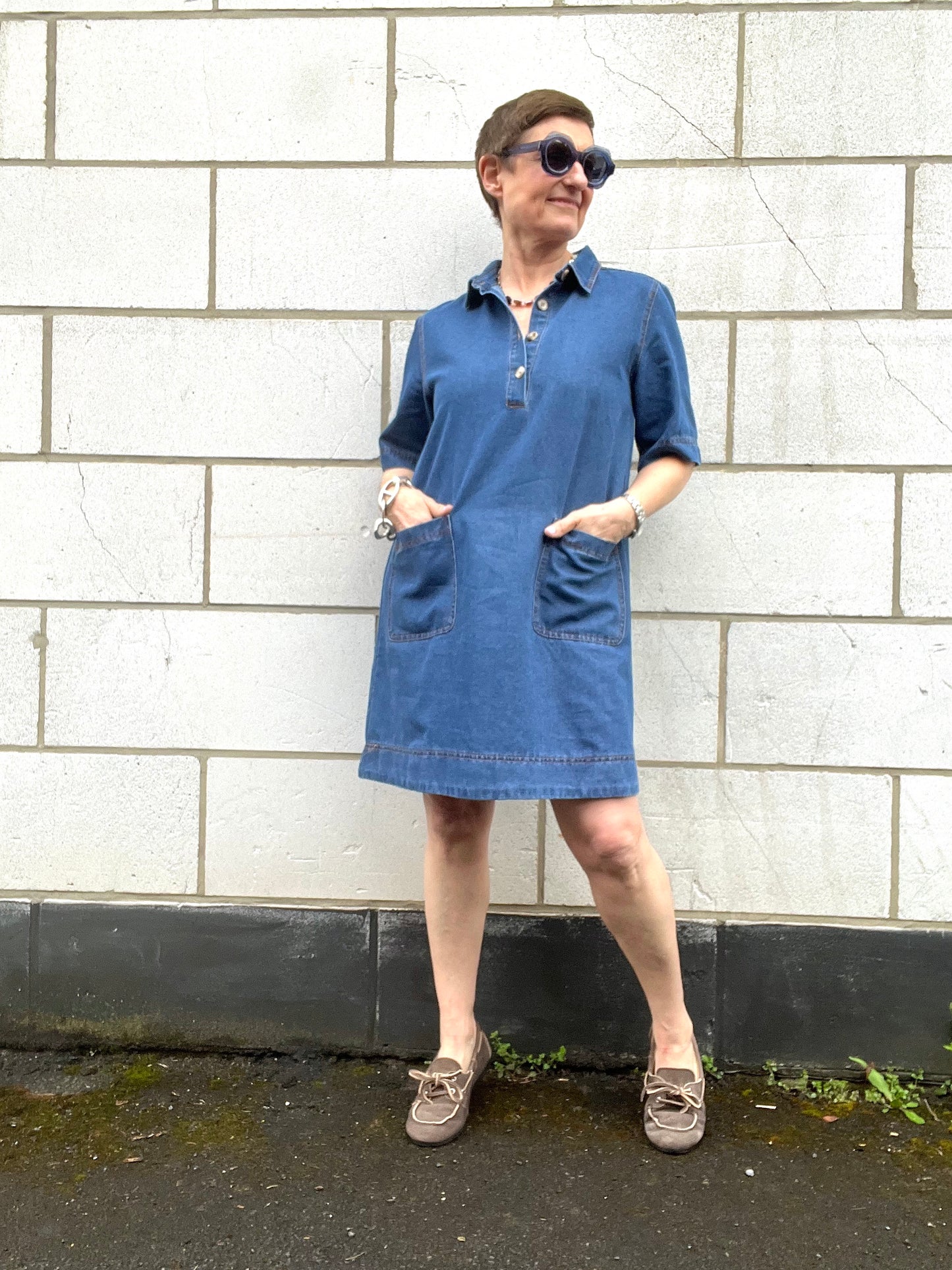 COOKIE robe en jeans blue