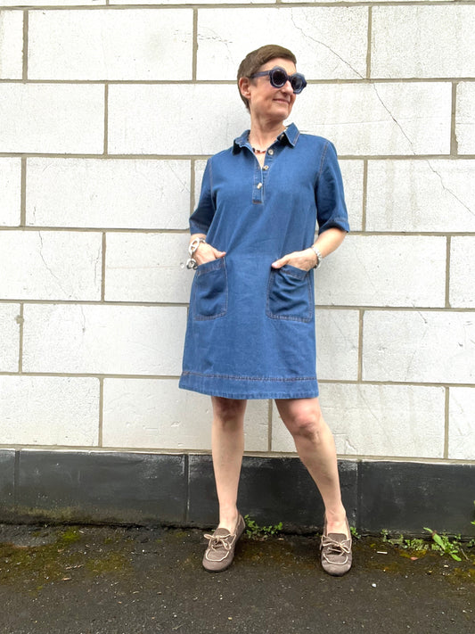 COOKIE robe en jeans blue