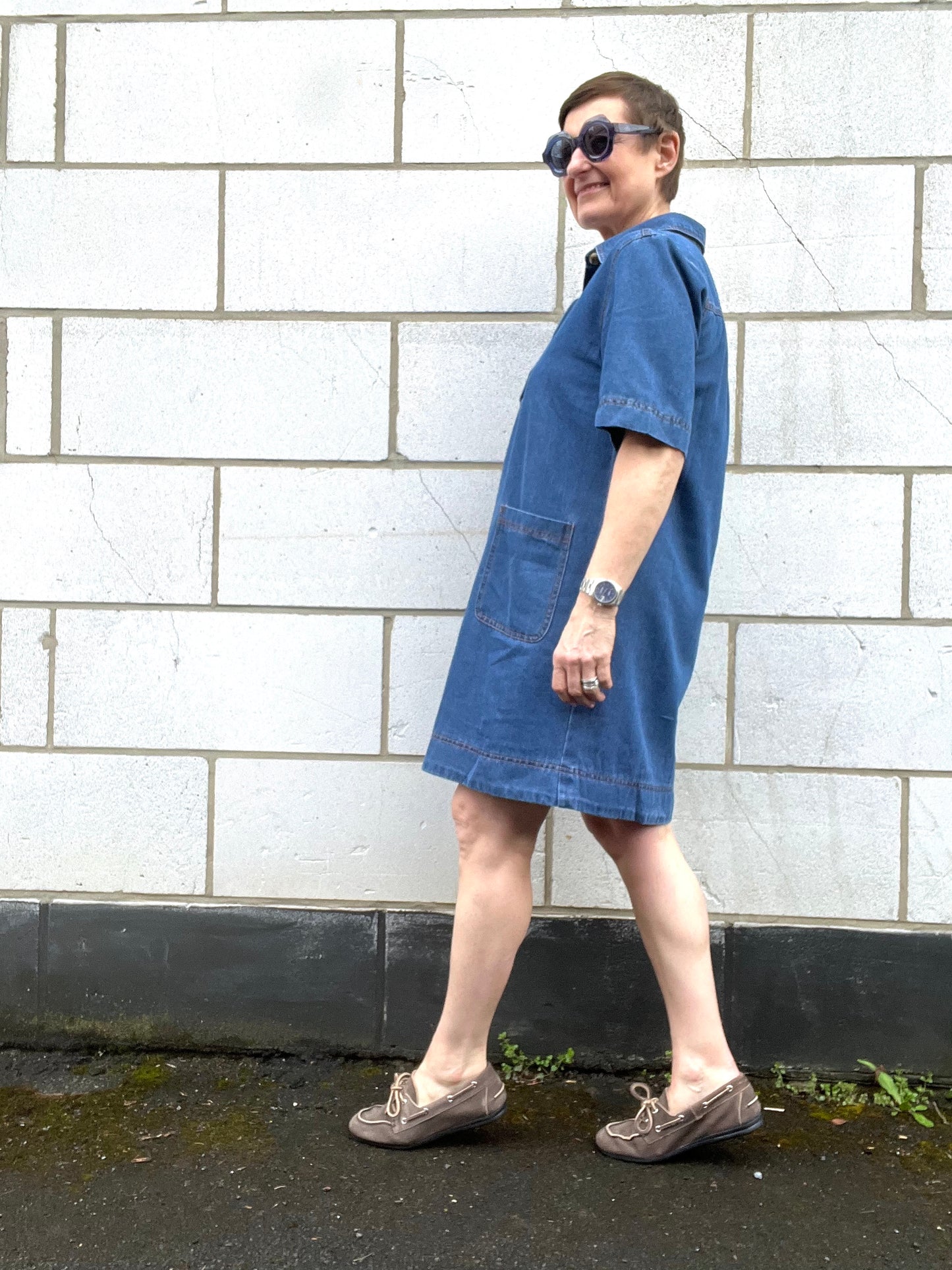 COOKIE robe en jeans blue