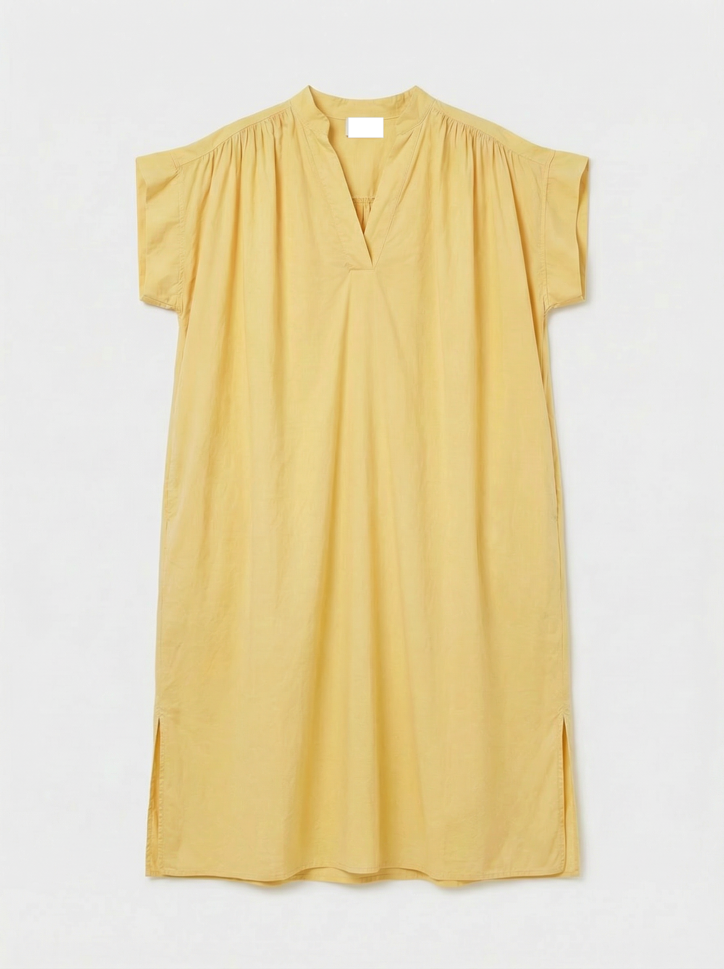 FUEL robe en voile de coton butter