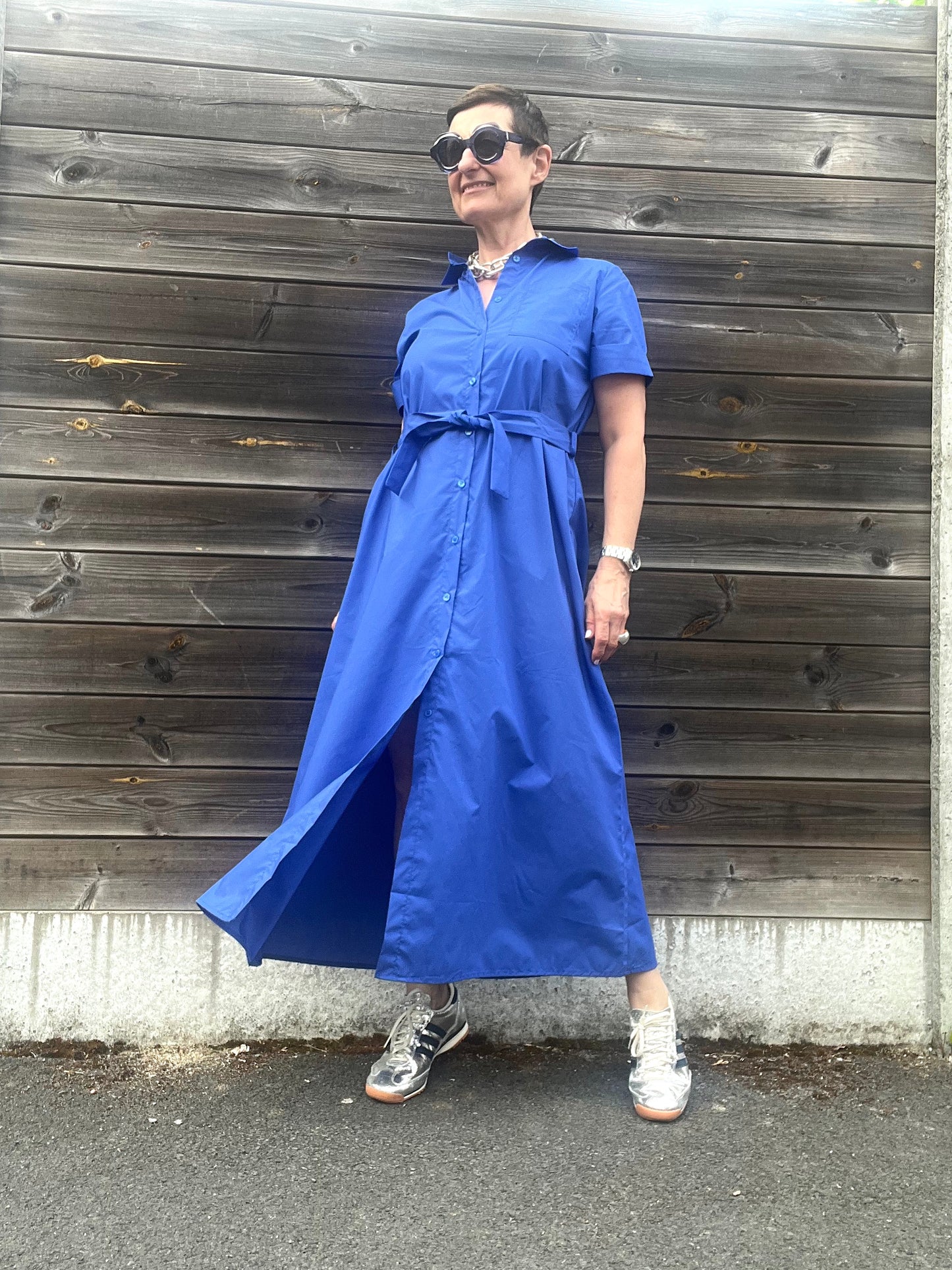 SOLY longue robe chemise