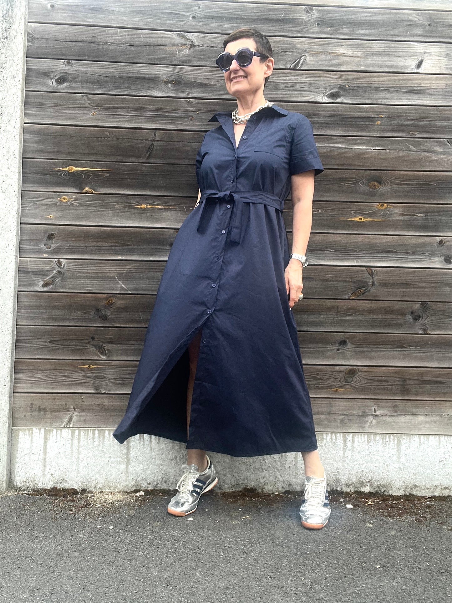 SOLY longue robe chemise