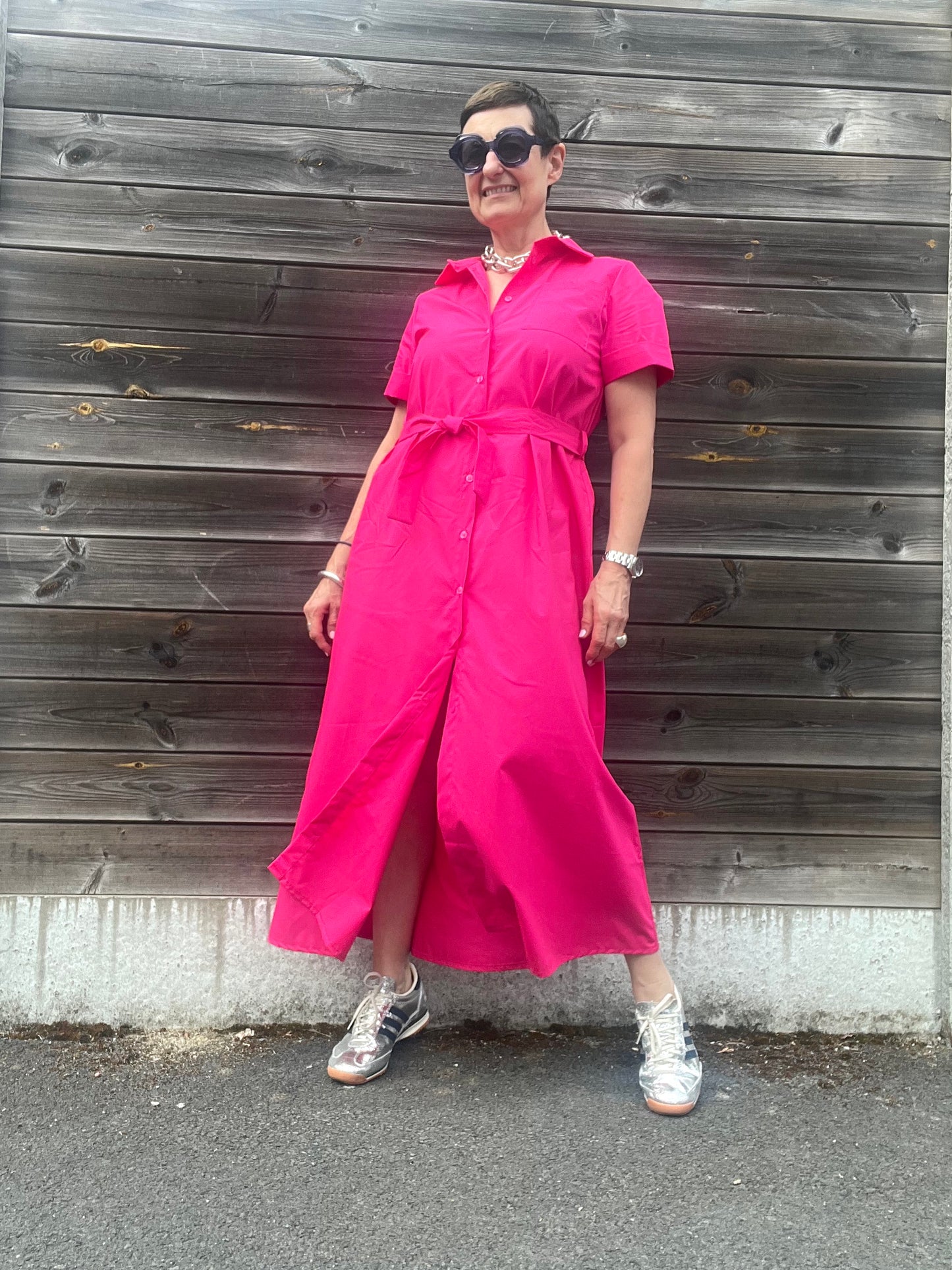 SOLY longue robe chemise