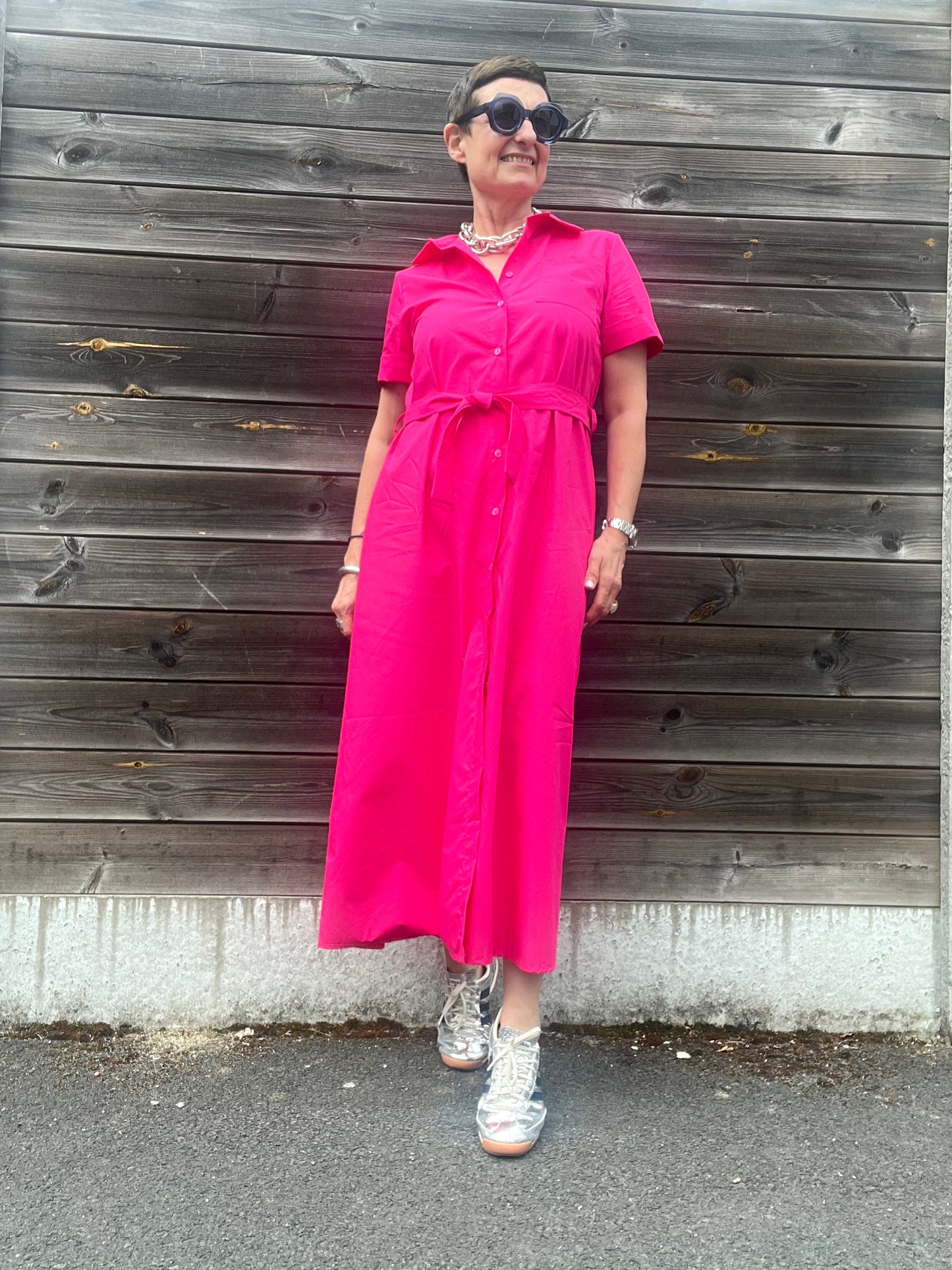 SOLY longue robe chemise