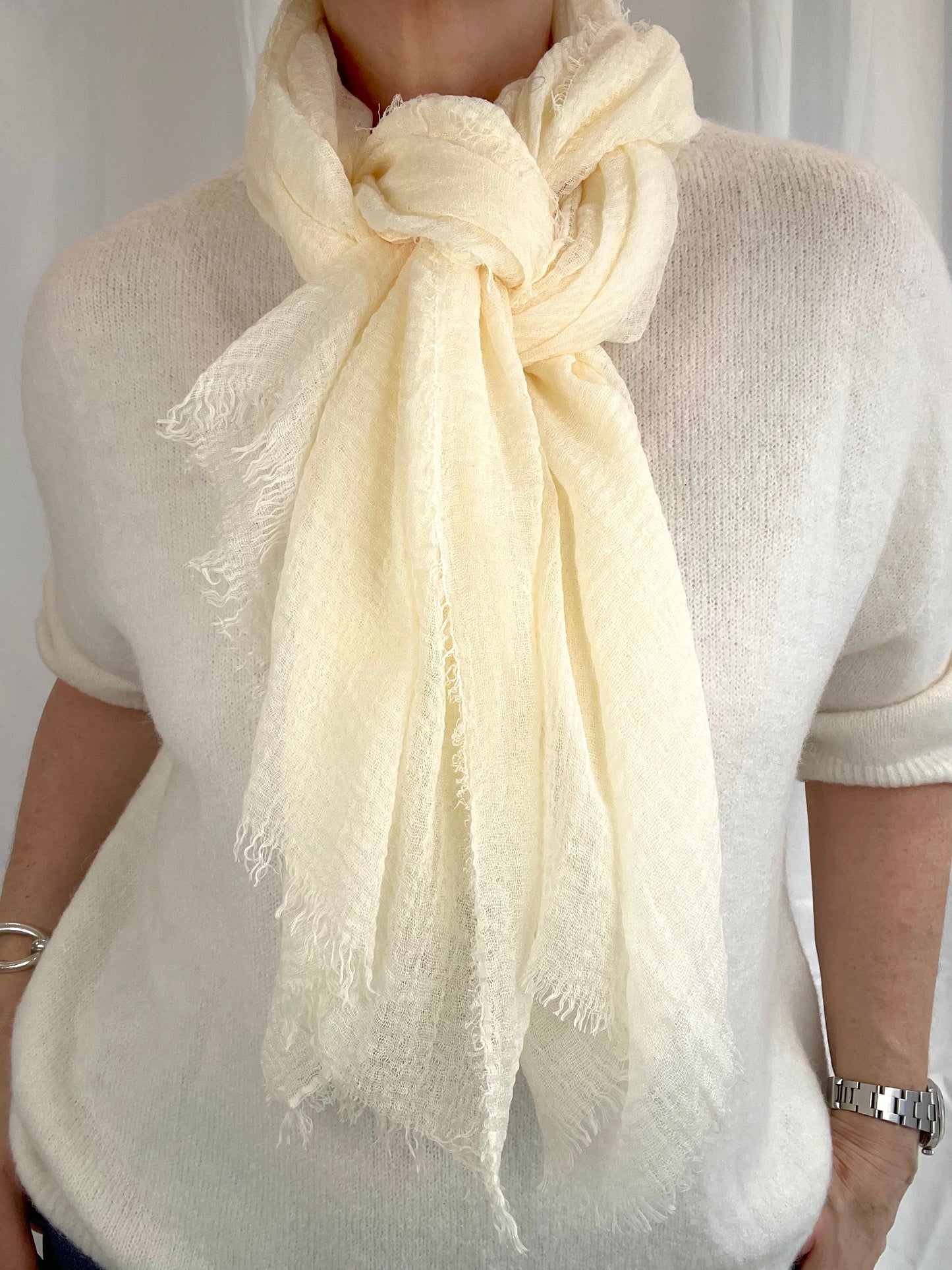 ROOLIT foulard uni cream