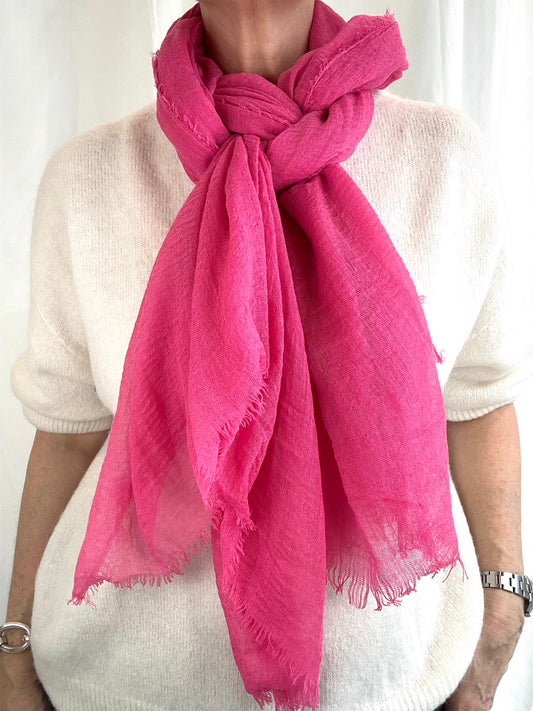 ROOLIT foulard uni pink