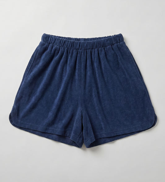 ANGELO short en éponge navy
