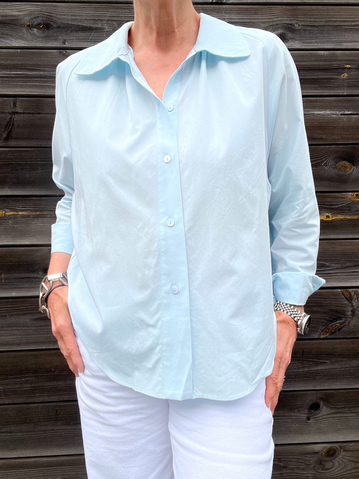 BORA chemise preppy sky