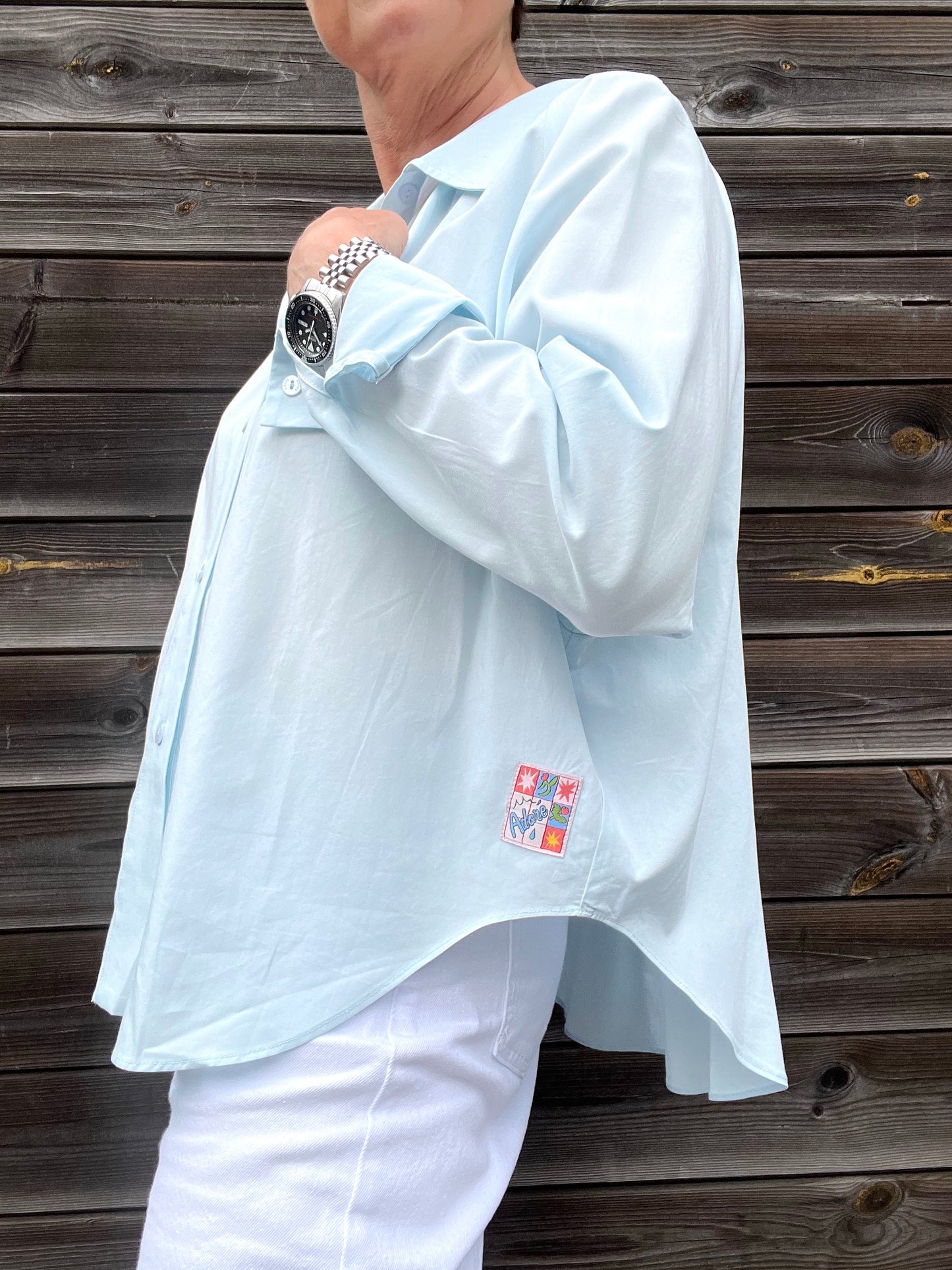 BORA chemise preppy sky