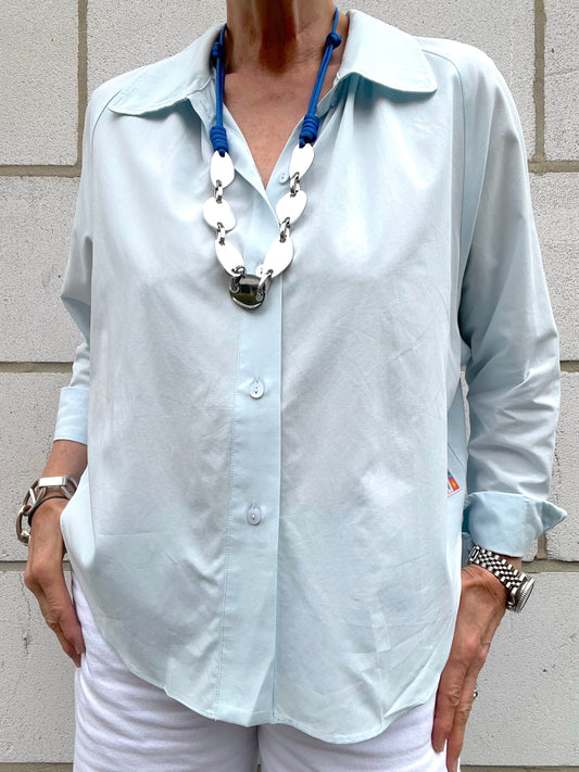BORA chemise preppy sky