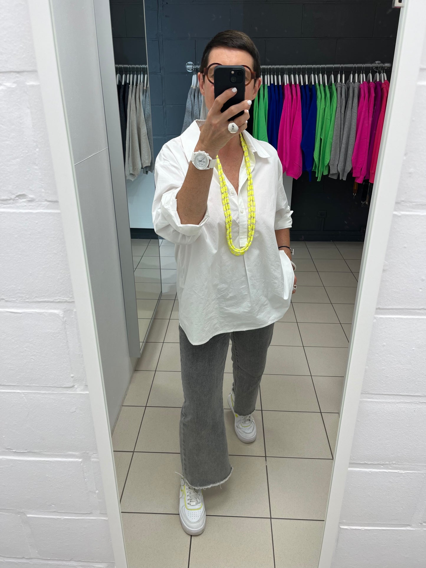 CHARO chemise en popeline col polo