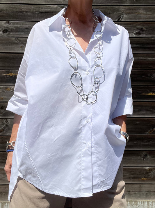 GOODJOB chemise oversize en coton white